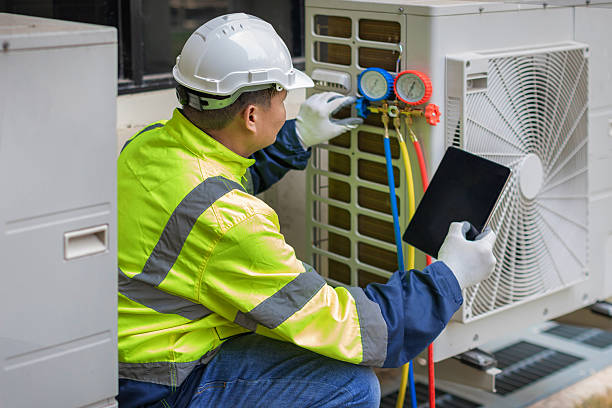 Professional Heat Pump Repair technician working in Quentin, PA